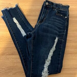 Blue Republic Jeans Womens 7 Denim Pants Distressed Skinny Slim Fit Ladies